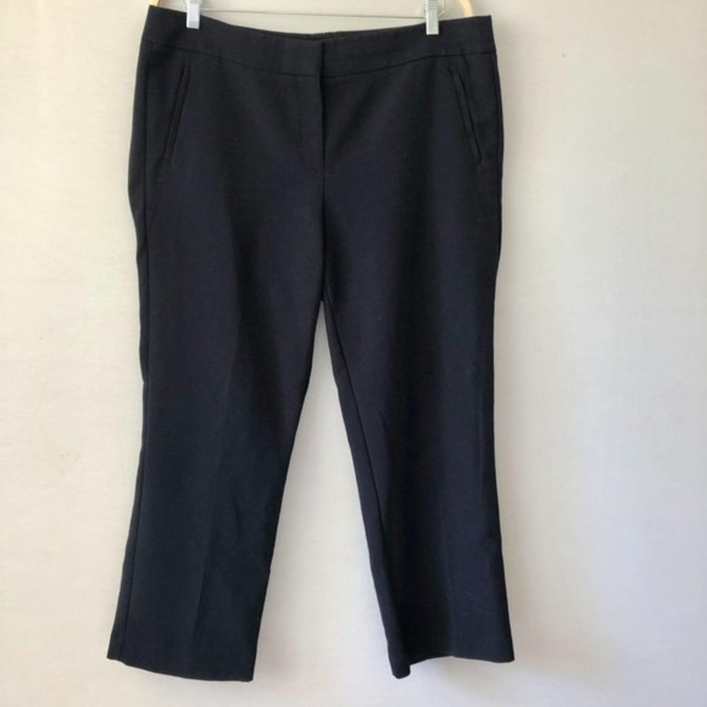 Loft Navy Blue Zip Pocket Dress Pants 14